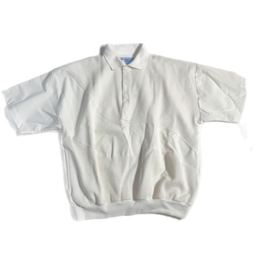 Vacation Express Voyager white  polo shirt with a banded waist Size S